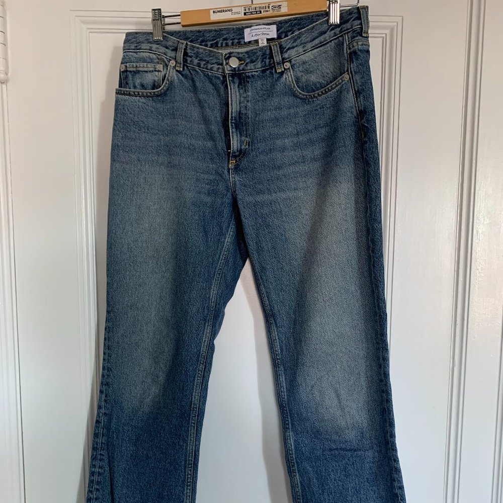 & Other Stories - Cropped & Raw Hem Straight Jeans
